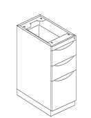 Haworth -  Attached Pedestal without top