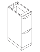 Haworth - Attached Pedestal without top Haworth - Attached Pedestal without top